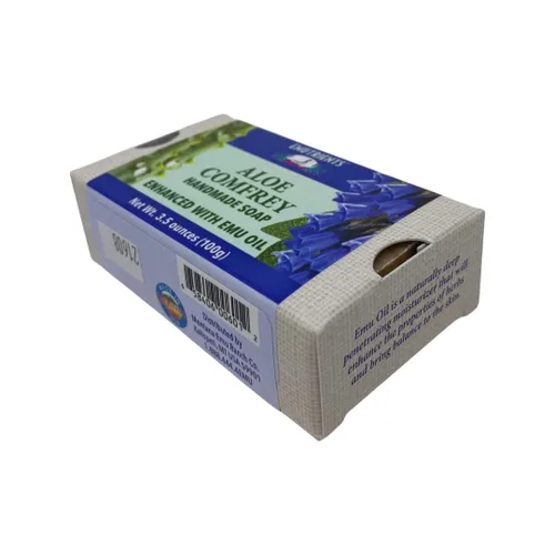 Vista 4 de Jabón de consuelda de aloe Montana Emu Ranch Co. Barra de 3.5 oz