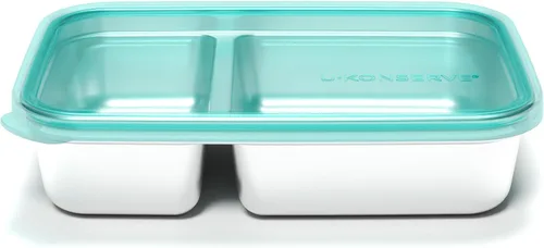 Vista 7 de U-Konserve - Contenedor dividido de acero inoxidable de 3 secciones (24 onzas) transparente