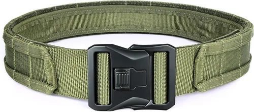 Vista 8 de Cinturón Battle Molle de grado militar, hebilla de liberación rápida de 2.0 pulgadas, cinturón táctico de aplicación de la ley Military Grade