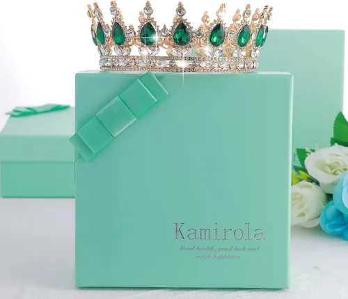 Vista 7 de Kamirola - Coronas para mujer con coronas y tiaras TR12