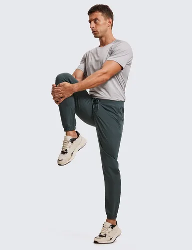 Vista 3 de CRZ YOGA Pantalones deportivos de golf elásticos en 4 direcciones con bolsillos de 30 pulgadas para hombre, pantalones de trabajo, gimnasio