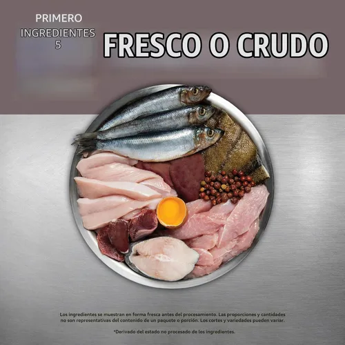 Vista 4 de Orijen Fit Trim Biológicamente adecuado comida para gatos, 4 lb bolsa Hecha de fresco y divertido chicle TURKEY, NEST-LAID EGGS & WILD-CAUGHT FISH.