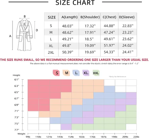 Vista 6 de RONGTAI Bata de baño para mujer, de felpa, cálida, larga, de forro polar, ropa de dormir