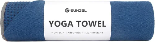 Vista 22 de Eunzel Toalla de yoga, toalla para esterilla de yoga caliente con puntos de agarre, absorbente de sudor, antideslizante, para yoga caliente, pilates