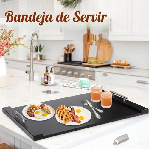 Vista 6 de Tabla para Estufa de Fideos de 30"x22" Cubierta de Estufa para Estufas Eléctricas y de Gas, Cubierta de Tope de Estufas de Bambú para Espacio
