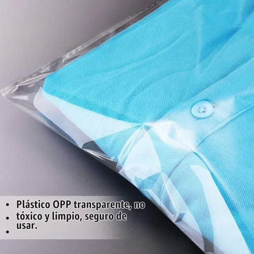 Vista 7 de 100 bolsas de celofán resellables transparentes de 8 x 10