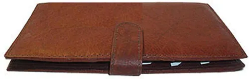 Vista 2 de Cartera de cuero con tarjetero de 17 x 10 x 12 pulgadas, rojo