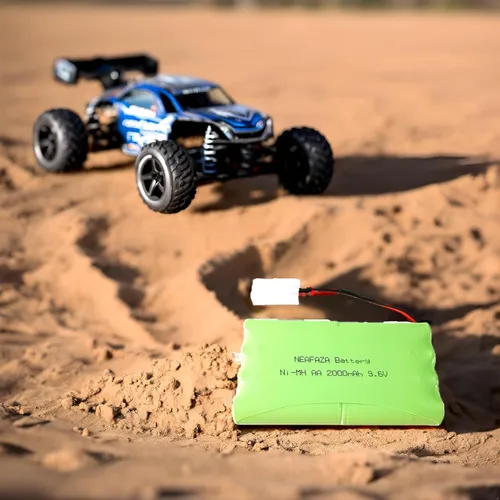 Vista 5 de 9.6V 2000mAH NiMH RC Car Flat 8-Cell AA Recargable Batería de repuesto Hobby y cable de carga USB con conector Tamiya estándar para camión monstruo