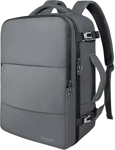 Vista 36 de Taygeer - Mochila de viaje para mujeres, mochila de cabina con puerto de carga USB y bolsa para zapatos, mochila TSA para laptop de 15.6 pulgadas