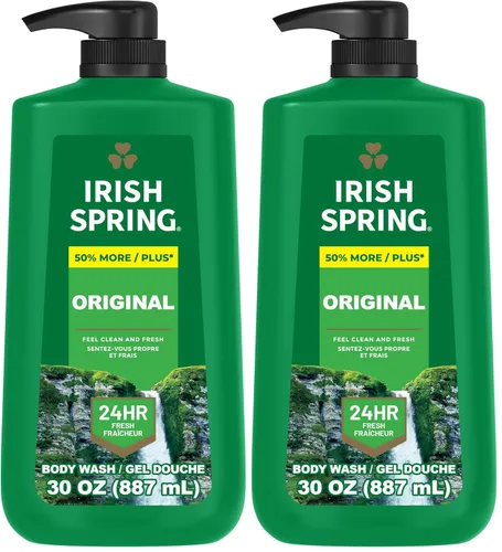 Vista 12 de Irish Spring Gel de Ducha 5 en 1 para Hombres, Gel de Ducha para Hombres, Te Mantiene Fresco y Limpio por 24 Horas, Acondiciona y Limpia Cuerpo