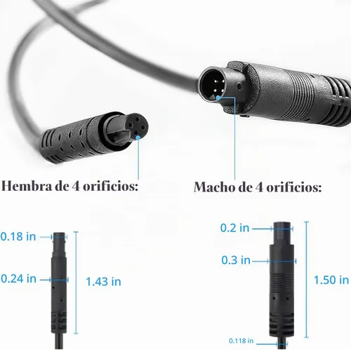 Vista 3 de 4PCS Cables de Extensión Divisores de 2 Vías para Luces LED de Motocicleta ATV Trikes Carrito de Golf Luces Multicolor Tira de Neón Camiones Luces