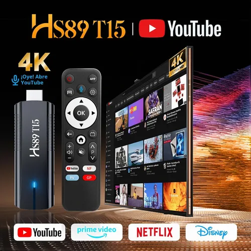 Vista 2 de 2026 Android 14.0 TV Stick, RK3539 de doble banda Wifi6 BT5.4 con control