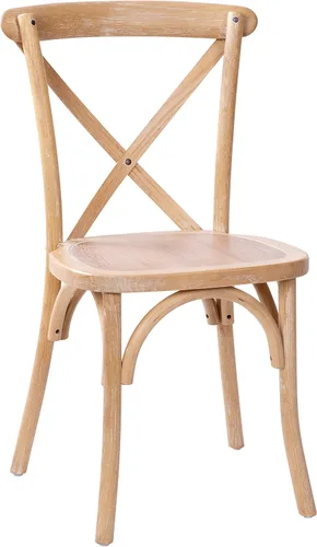 Vista 15 de Flash Furniture Advantage Medium con silla X-Back de grano blanco Grano blanco medio