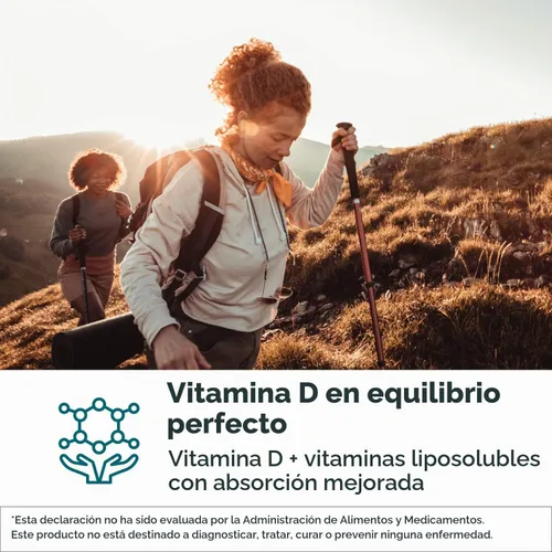 Vista 2 de Designs for Health ADK Evail - 5,000 UI de vitamina D3 con vitaminas A, E (Gamma Delta Tocotrienoles de Annatto), K (K1 + K2) - Complejo de vitamina