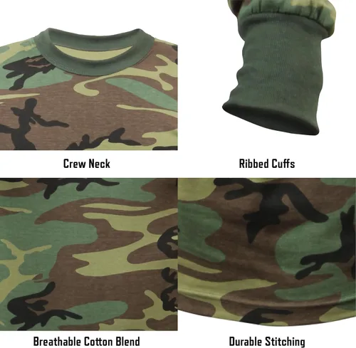 Vista 5 de Rothco Long Sleeve Camo T-Shirt ACU Digital Camo