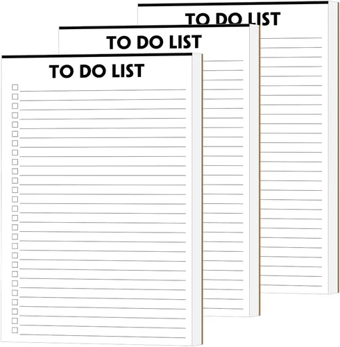 Vista 6 de Nokingo Libreta de Tareas - 5.5"x8.2", 50 Hojas, Cuaderno de Tareas con Lista de Verificación y Organización, Desengrapable, Escritura Simple