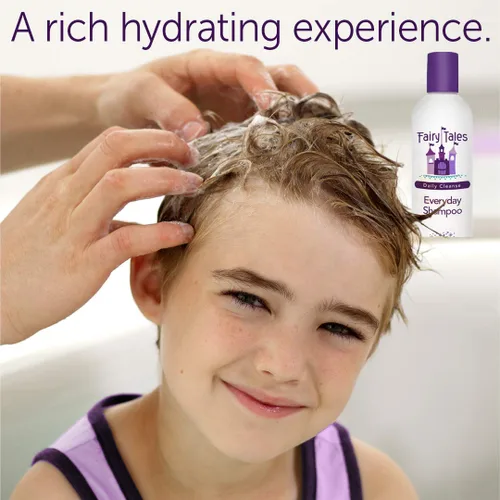 Vista 6 de Fairy Tales Daily Cleanse Everyday Kids - Juego de champú + acondicionador para niños, suave definición natural, sin enredos, fórmula hidratante e