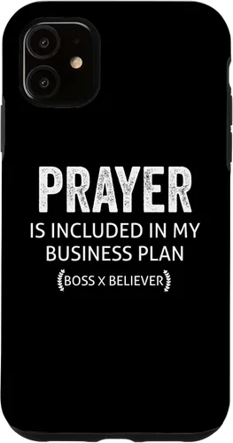 Vista 5 de La oración del iPhone 15 está incluida en el caso My Business Plan Boss Believer