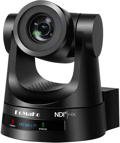 Vista 10 de FoMaKo Cámara PTZ HDMI, Seguimiento Automático AI Gen 3, Zoom Óptico 20x, Colores Fieles a la Vida, PoE, Cámara PTZ HDMI para Servicios de Iglesia
