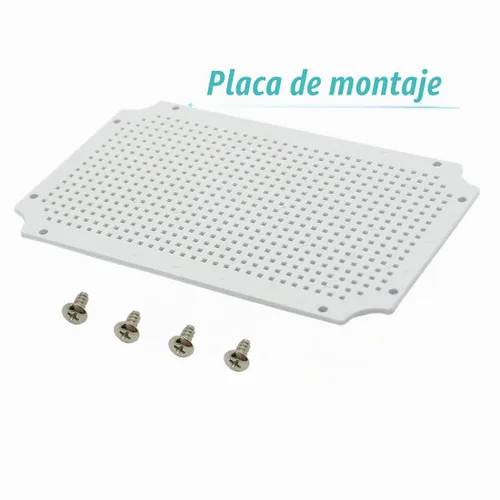 Vista 5 de Zulkit - Caja de conexiones plástico ABS impermeable IP65 - Cajas eléctricas con carcasa con bisagras para exteriores universales - Recinto