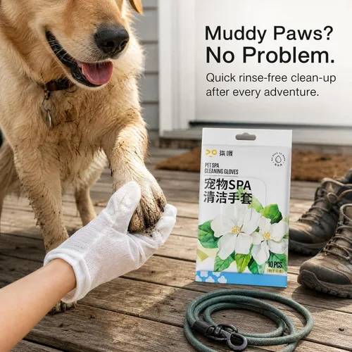 Vista 6 de Pet Cleaning, Rinse-Filled Glove