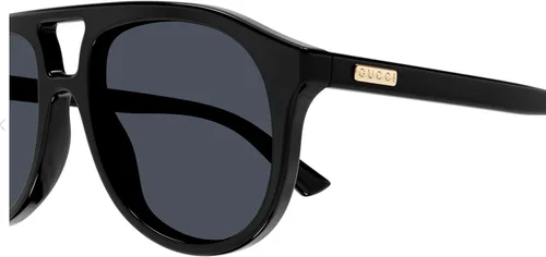 Vista 4 de Gucci GG1320S - Gafas de sol con forma de aviador + paquete con kit de gafas de lujo eSHADES, Negro