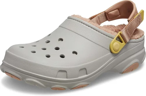 Vista 7 de Crocs - Zuecos unisex para adultos, todo terreno, con forro y correa de talón ajustable Oliva polvorienta