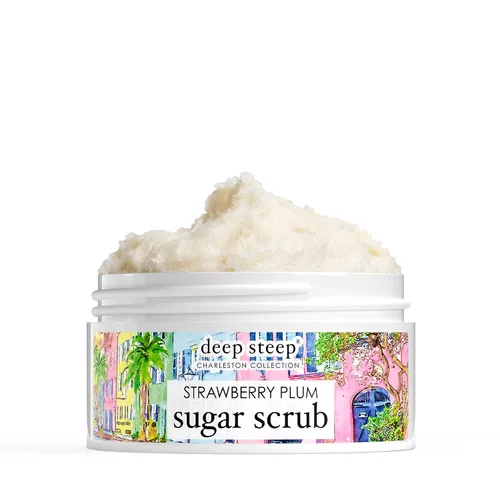 Vista 16 de Deep Steep Exfoliante de azúcar, vainilla de azúcar morena, 8 onzas, exfoliante corporal con aceite de coco orgánico, manteca de karité y aceite