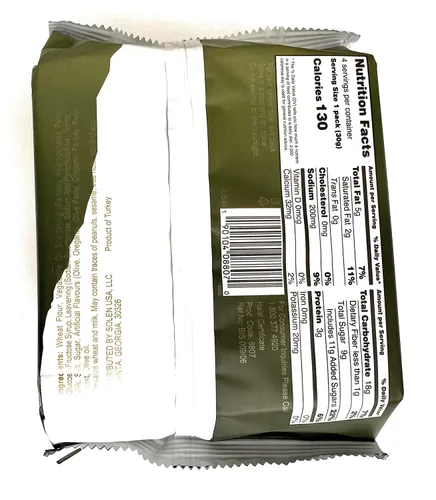 Vista 2 de DLCUEL - Galletas con oliva y orégano, paquete de 2 unidades, 4.23 onzas cada una