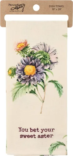 Vista 3 de Primitives by Kathy You Bet Your Sweet Aster - Toalla de cocina decorativa