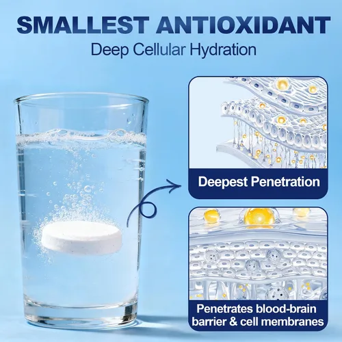 Vista 3 de Comprimidos de Hidrógeno Molecular (12 PPM) - 90 Unidades Suplemento H2 de Alta Potencia con Magnesio - Generador de Agua de Hidrógeno de Disolución