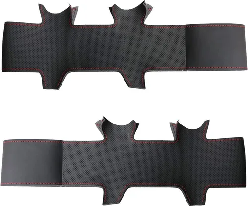 Vista 5 de MEWANT Funda para volante para Toyota Tacoma Tundra 4Runner Sienna Highlander Sequoia Land Cruiser Prado 120 Land Cruiser Hilux LS400 GX GX470