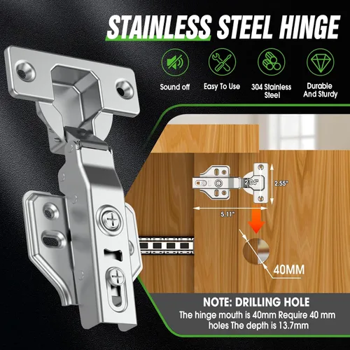 Vista 5 de Rieles para Puertas de Bolsillo, Riel para Puerta de Bolsillo de Gabinete, Bisagra para Puerta de Bolsillo, Herrajes para Riel de Puerta Pivotante