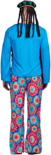 Vista 4 de EraSpooky Disfraz de amor hippie para hombre adulto