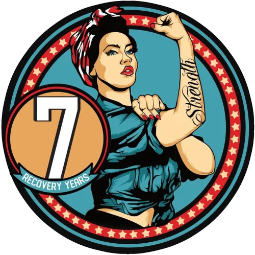 Vista 11 de Sobriety Coin – Rosie Strength Tattoo Recovery AA Chip, medallón de alta resistencia, regalo perfecto para cualquier persona en recuperación