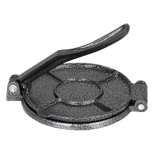 Vista 9 de Alpine Cuisine Prensa Gordita de hierro fundido de 5 pulgadas, fabricante de Gordita duradero adecuado para harina, chapattis, roti y prensa