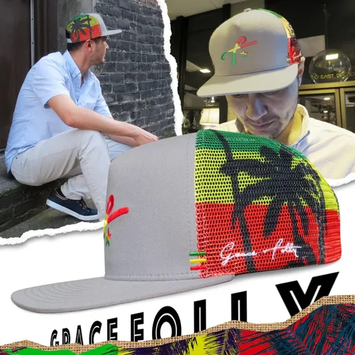 Vista 4 de Grace Folly - Gorra trucker unisex gorra de malla con cierre trasero