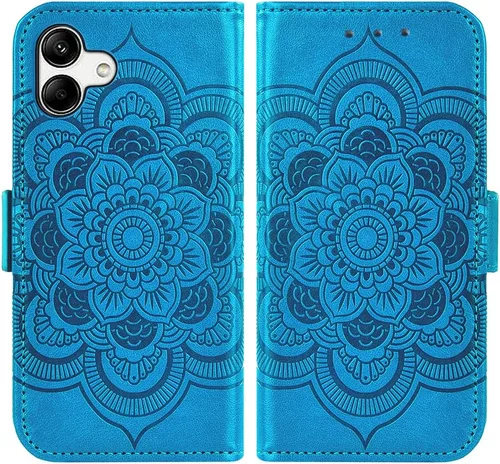Vista 5 de Asuwish Funda de teléfono para Samsung Galaxy A04e con protector de pantalla de vidrio templado y soporte de cuero para tarjetas de crédito
