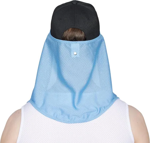 Vista 5 de Sombrero de sol de malla de enfriamiento Escudo Cuello Cortina Transpirable Guardia Polainas Protección UV Unisex Hombres Mujeres Cubierta facial