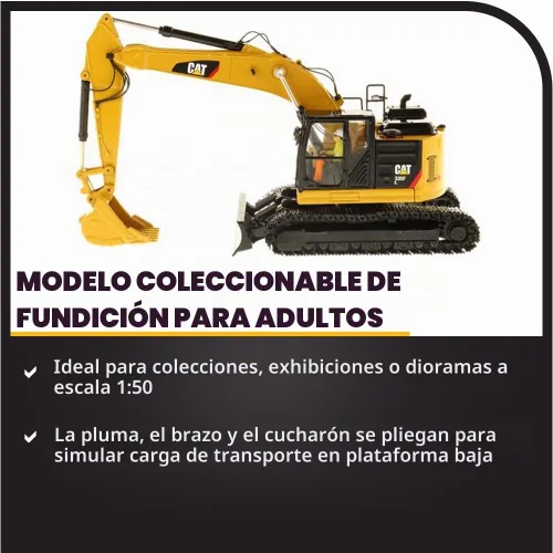 Vista 3 de Diecast Masters Excavadora hidráulica Caterpillar 335F L 1:50 Camiones para gatos y equipos de construcción de la serie High Line 85925