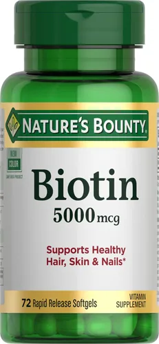 Vista 5 de Nature's Bounty Biotina 5000 mcg, 60 comprimidos de disolución rápida (paquete de 2)