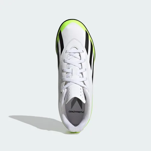 Vista 4 de adidas Tenis unisex X Crazyfast.4 Turf para niños
