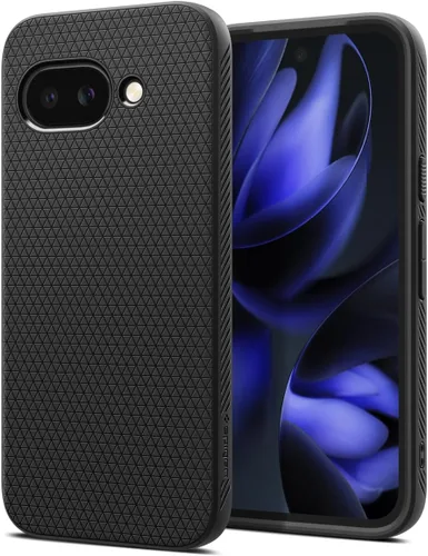 Vista 14 de Spigen Funda para Pixel 8, Liquid Air (2023) [Sin Anillo Magnético] [Protección de Grado Militar] - Abyss Green