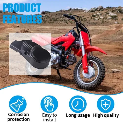Vista 4 de JINGKE Cubierta del estator del motor izquierdo negro para moto de tierra Pit Bike china de 50cc 70cc 90cc 110cc 125cc CRF50 XR50 SSR Thumpstar