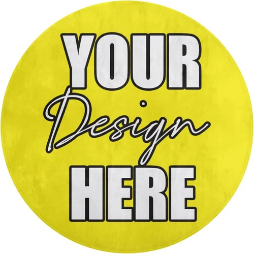 Vista 52 de Alfombra redonda personalizada para añadir tu propio texto/imagen/logotipo/foto, tapete antideslizante personalizado para puerta, alfombra de área