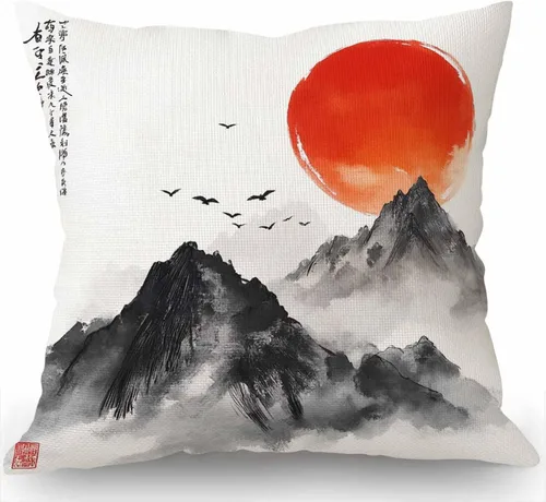 Vista 13 de Swono Funda de almohada con decoración floral mexicana, diseño étnico, pájaros y flores de cachemira, decoración de granja, funda de cojín de 18 x