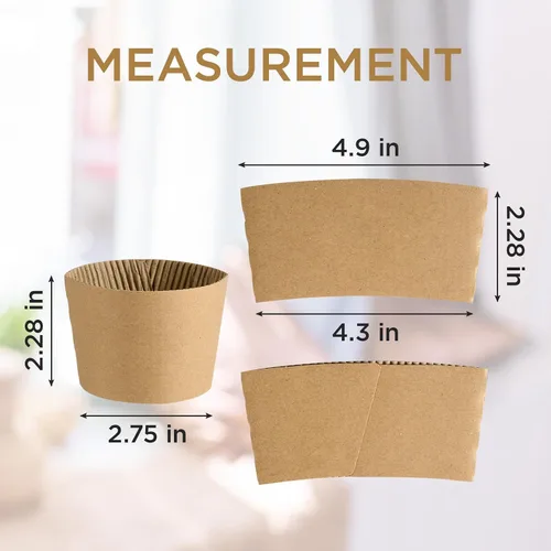 Vista 3 de Vplus - Juego de 200 fundas desechables para café, aptas para tazas de 10 a 24 onzas Perfecto para bebidas frías y calientes, funda fuerte