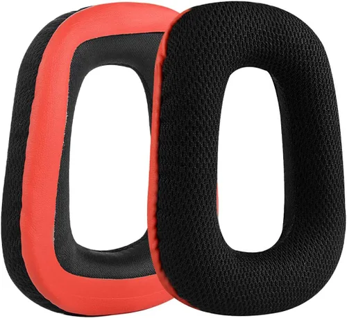 Vista 2 de Geekria Comfort Almohadillas de repuesto para auriculares Logitech G35, G430, G432, G332, G930, F450, piezas de reparación con guía de video