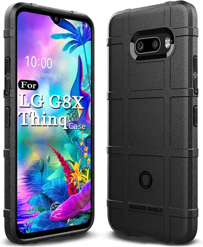 Vista 9 de Funda LG G8 ThinQ - TPU absorción de impactos - Biseles elevados - Negro