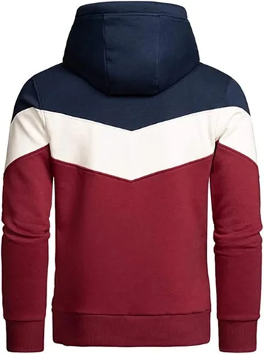 Vista 2 de EELHOE Mens Hoodie Sweaters Lightweight Long Sleeve Cotton Tops with Hood Athletic Stylish Print Graphic Pullover